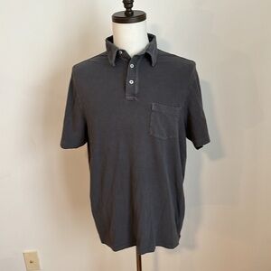 Cremieux Collection charcoal  gray polo shirt size L